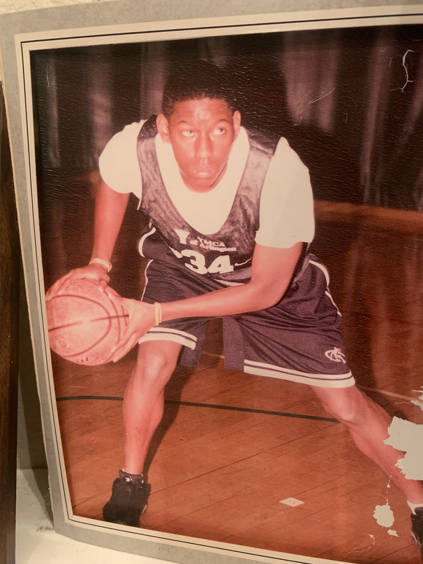 Founder as a youth basketball player